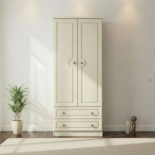 Pembroke Cream 2 Door 2 Drawer Double Wardrobe