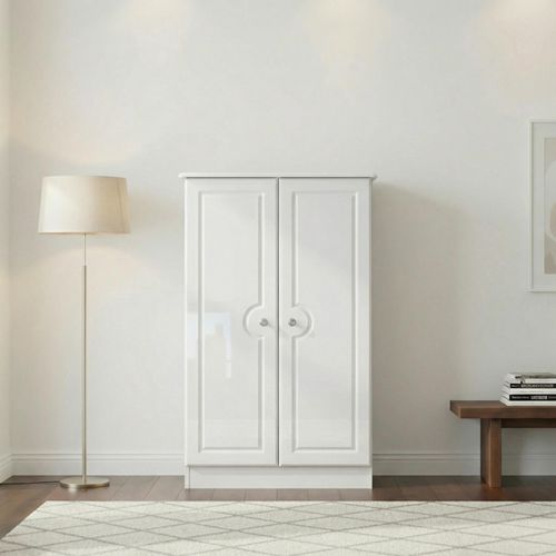 Pembroke White Gloss Midi Wardrobe