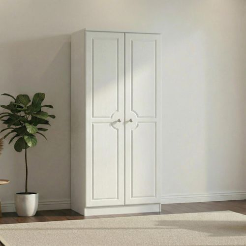 Pembroke White 2 Door Plain Wardrobe