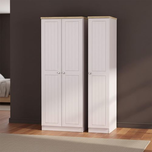 Vienna Wardrobe - 3 Door - Tall - Triple - Cashmere