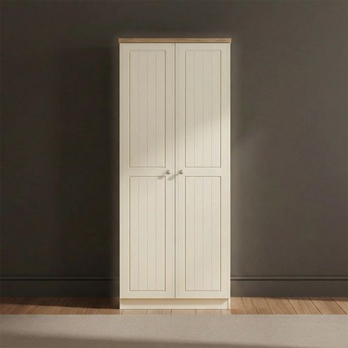Vienna Wardrobe - 2 Door - Plain - Cream