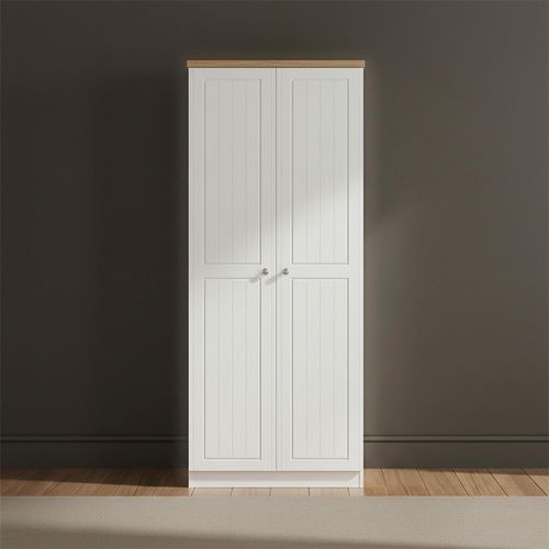 Vienna Wardrobe - 2 Door - Plain - Porcelain