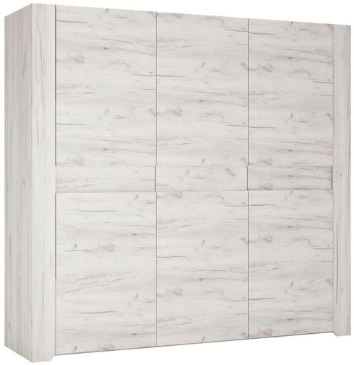 Angel White 3 Door Triple Wardrobe
