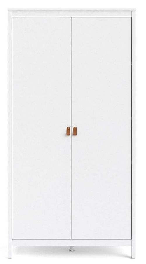 Barcelona White 2 Door Wardrobe
