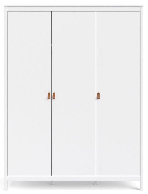 Barcelona White 3 Door Triple Wardrobe