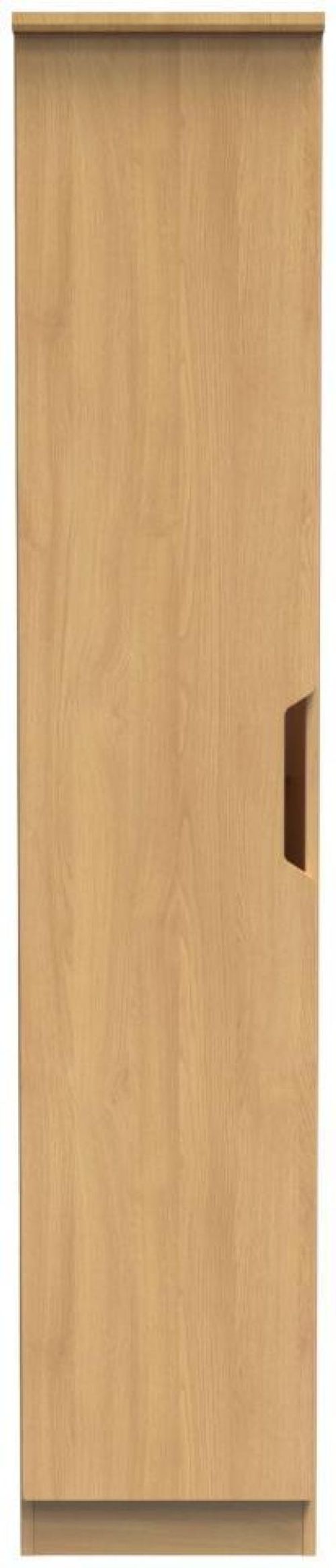 Bella Oak Effect 1 Door Single Wardrobe