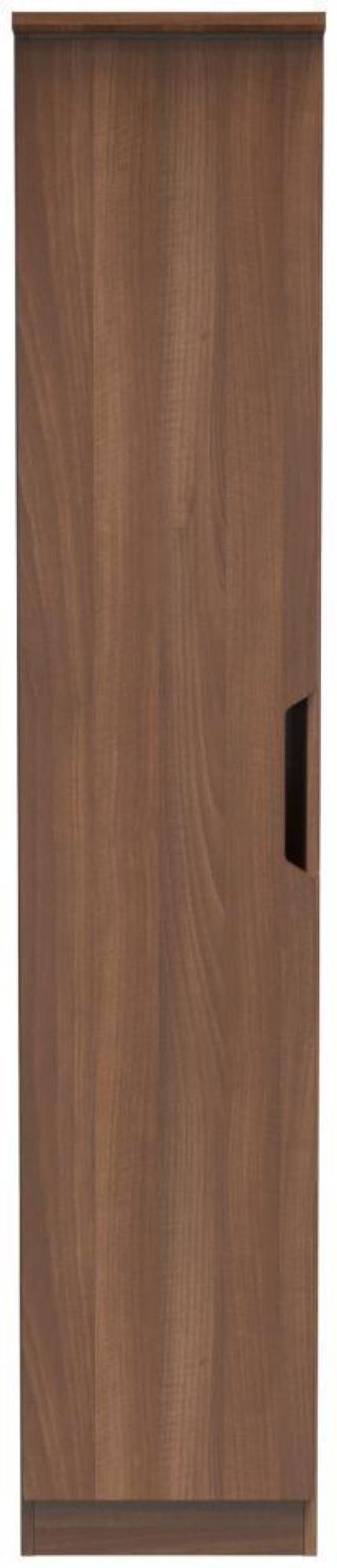 Bella Walnut Effect 1 Door Single Wardrobe