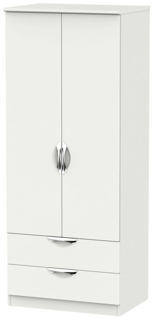 Camden Grey 2 Door 2 Drawer Double Wardrobe