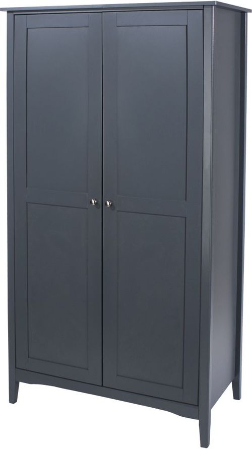 Como Blue Painted 2 Door Wardrobe