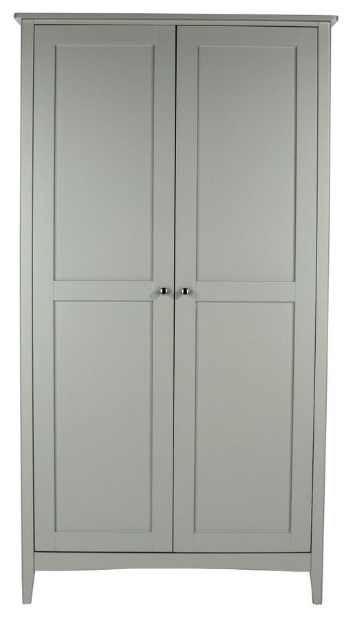 Como Grey Painted 2 Door Wardrobe