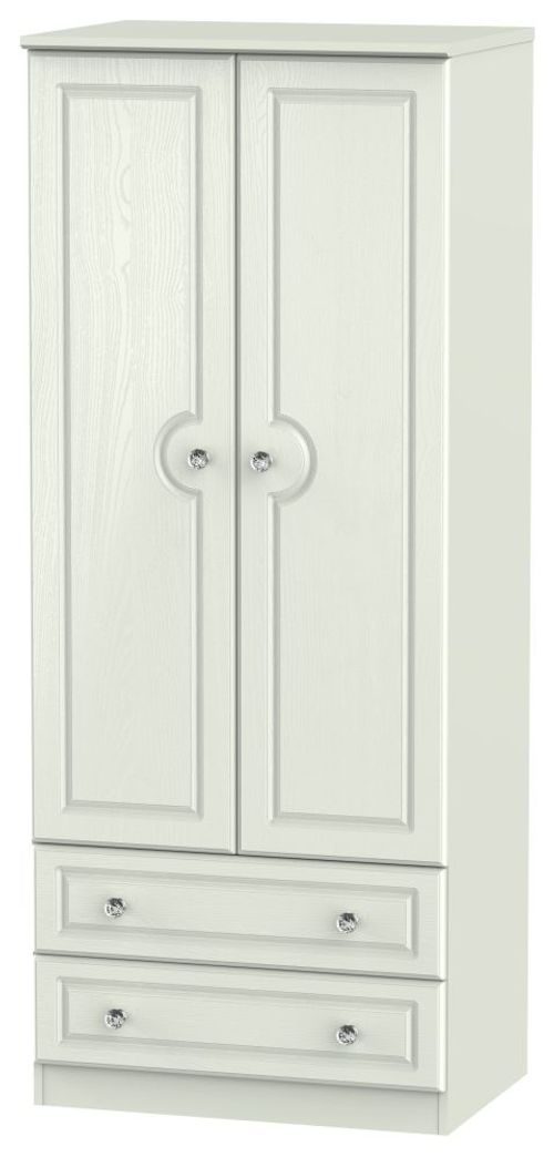 Crystal Cashmere 2 Door 2 Drawer Double Wardrobe