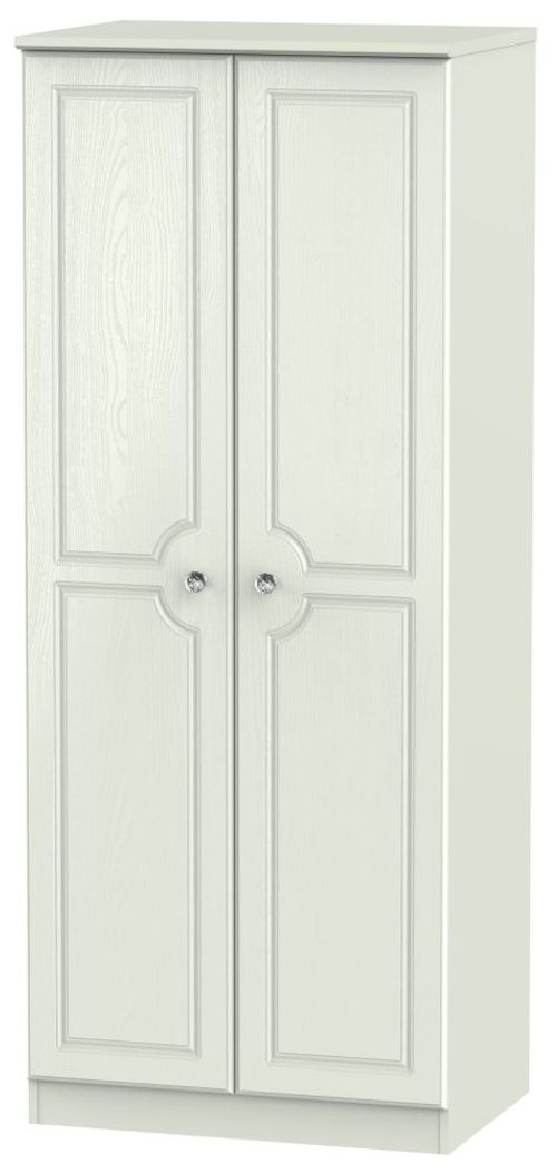 Crystal Cashmere 2 Door Plain Wardrobe