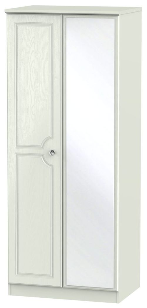 Crystal Cashmere 2 Door Wardrobe - 1 Mirror