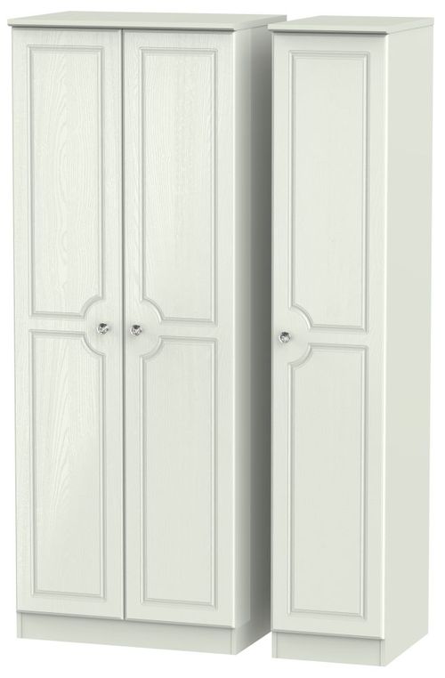 Crystal Cashmere 3 Door Tall Triple Wardrobe