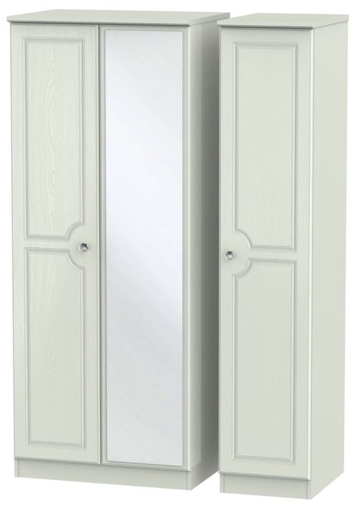 Crystal Cashmere 3 Door Triple Wardrobe - 1 Mirror