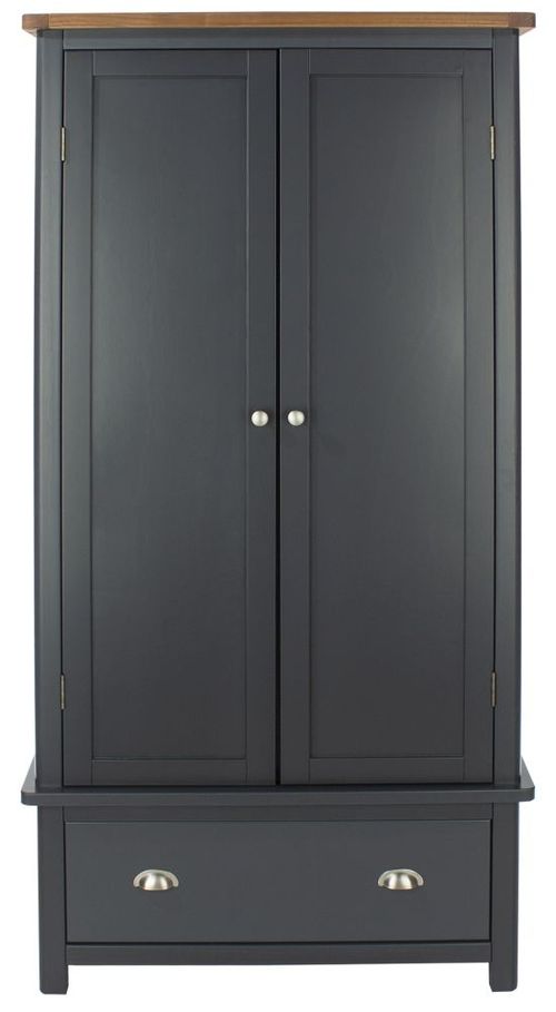 Dunkeld Blue 2 Door 1 Drawer Wardrobe