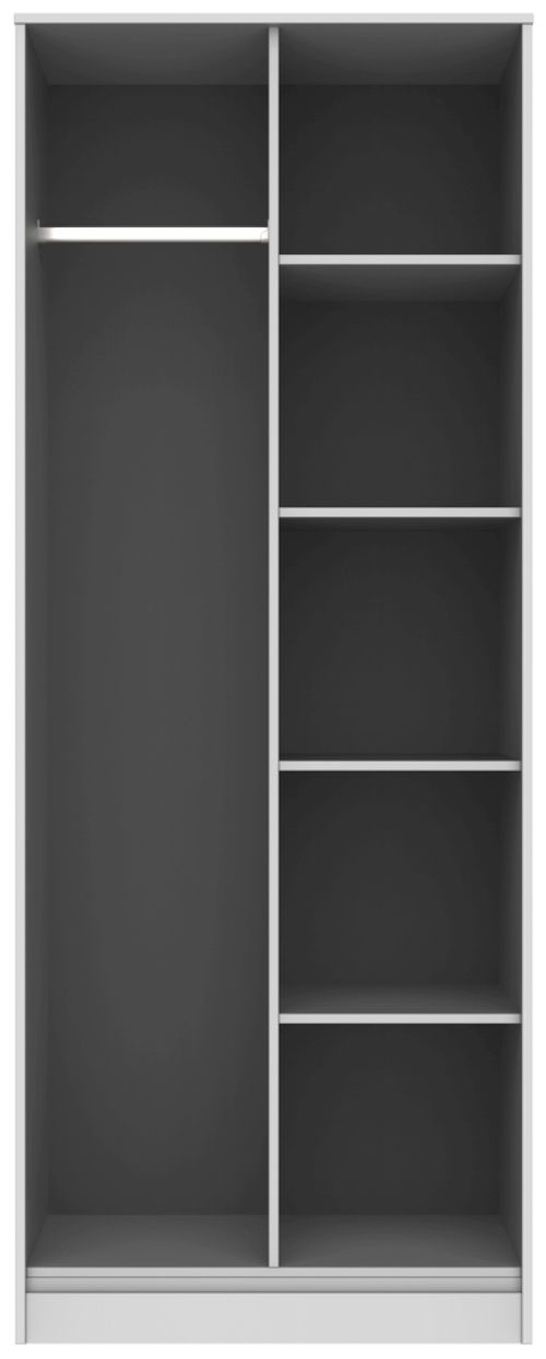 Diamond White Front Open Wardrobe