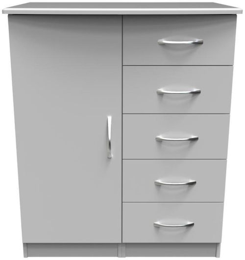 Eve Grey 1 Door Midi Wardrobe