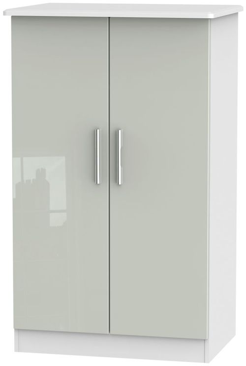 Knightsbridge Cashmere Gloss and White Midi Wardrobe