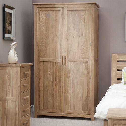 Opus Wardrobe - 2 Door - Oak