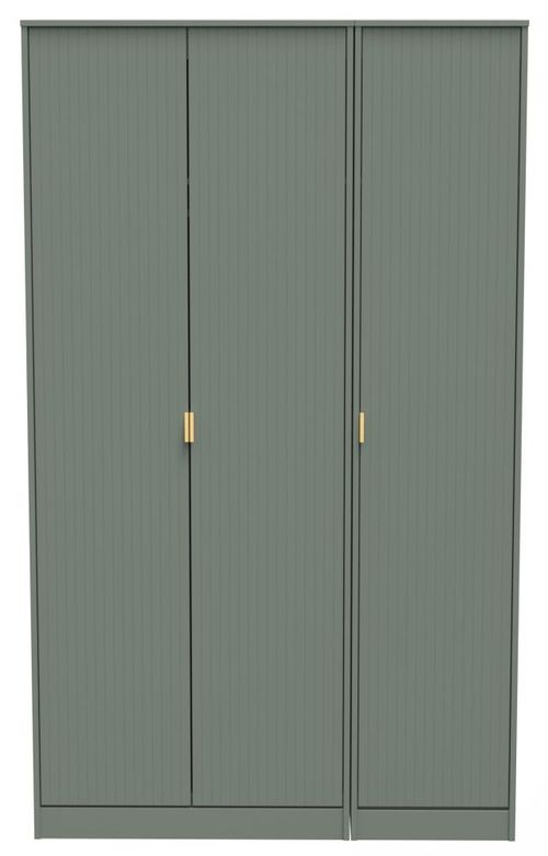 Nashville Green 3 Door Tall Triple Wardrobe