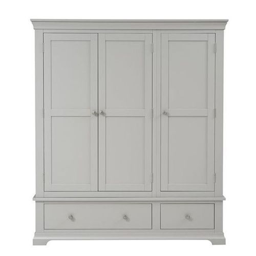 Paisley Grey Painted 3 Door Wardrobe