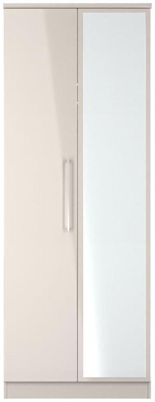 Paris Cashmere 2 Door Tall Wardrobe - 1 Mirror