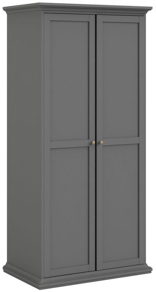 Paris Grey 2 Door Wardrobe