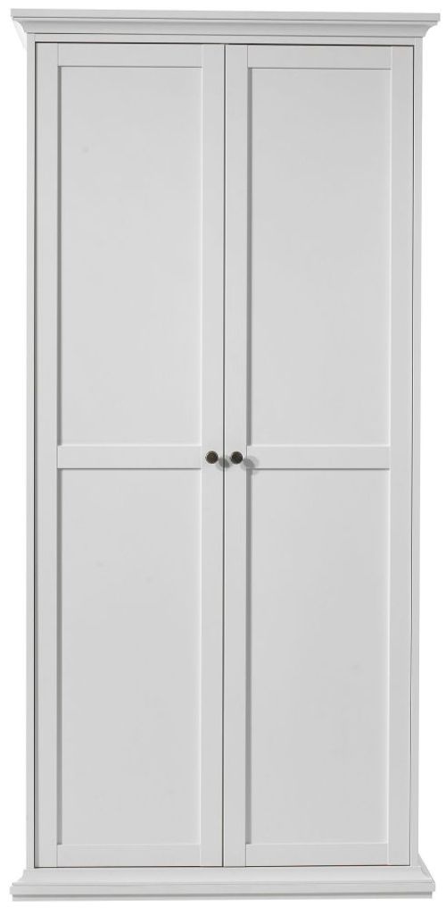 Paris White 2 Door Wardrobe