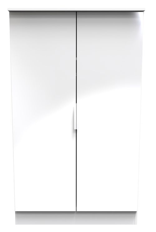 Plymouth White Gloss Midi Wardrobe