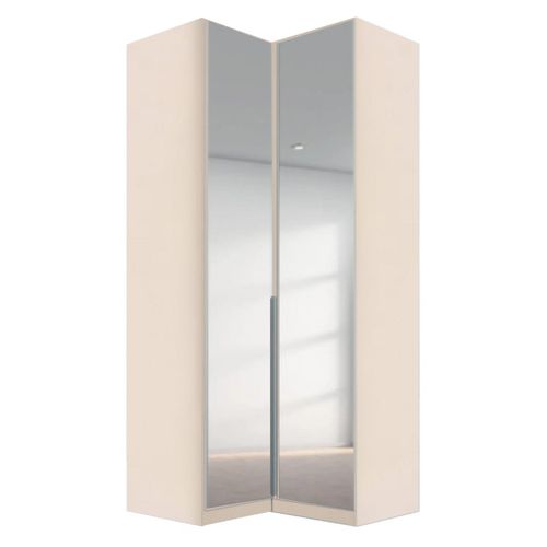 Rauch Alabama 100cm 2 Door Corner Mirrored Wardrobe - Champagne