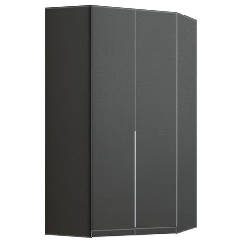Rauch Alabama 117cm 2 Door Corner Wardrobe - Metallic Dark Grey