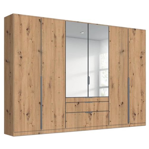 Alabama Wardrobe - 271cm - 6 Door - Combi - Artisan Oak