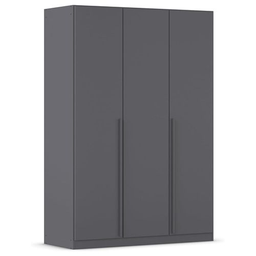 Rauch Alba 136cm 3 Door Wardrobe - Metallic Grey