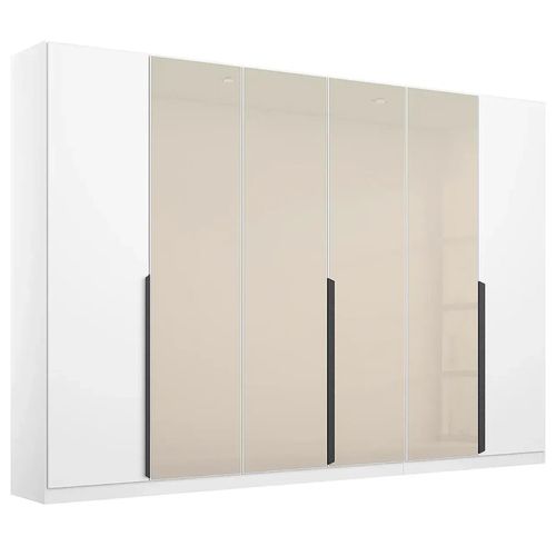 Rauch Artemis 271cm 6 Door Wardrobe - Alpine White and Champagne Glass