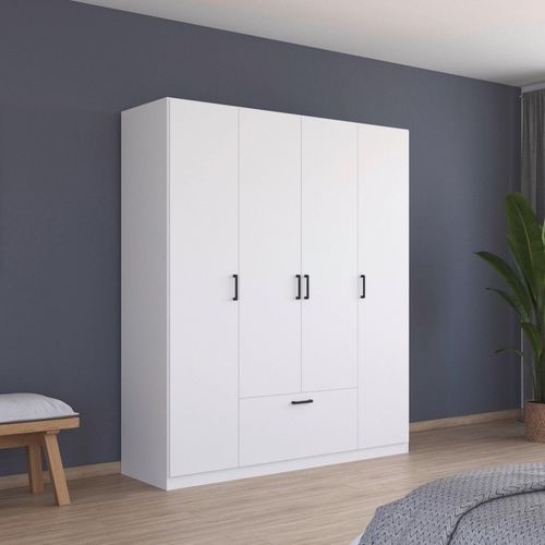 Rauch Bari 181cm 4 Door Wardrobe - Alpine White