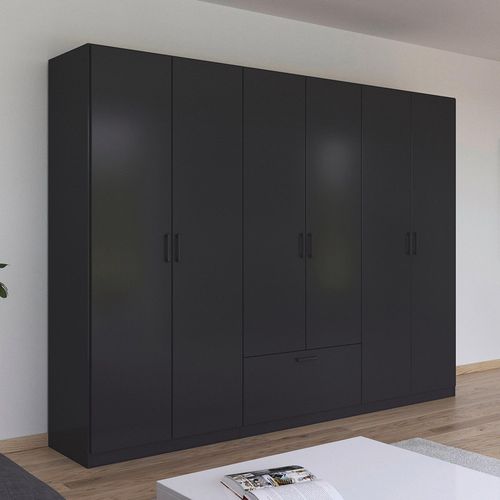 Rauch Bari 271cm 6 Door Wardrobe - Metallic Grey
