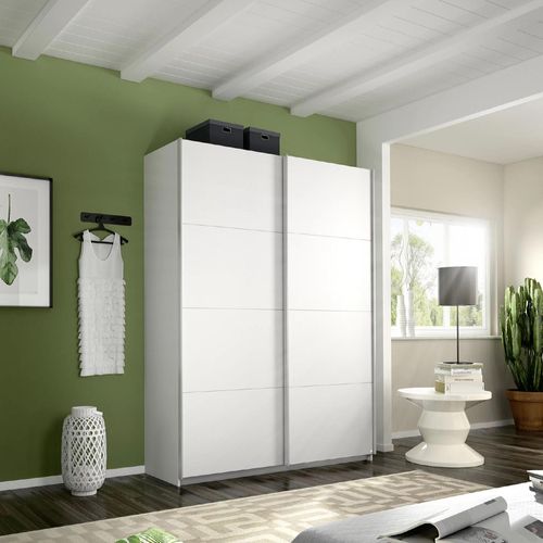 Rauch Belluno 136cm 2 Door Sliding Wardrobe - Alpine White