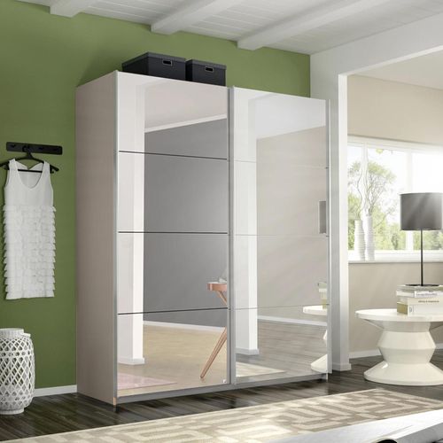 Rauch Belluno 181cm 2 Door Sliding Mirrored Wardrobe - Champagne