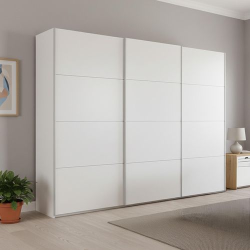 Beluga Extra Sliding Wardrobe - 271cm - 3 Door - Alpine White