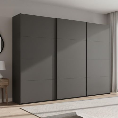 Beluga Extra Sliding Wardrobe - 316cm - 3 Door - Graphite