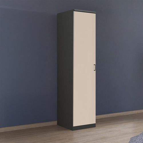 Rauch Celle Super 47cm 1 LH Door Wardrobe - Metallic Dark Grey and Champagne