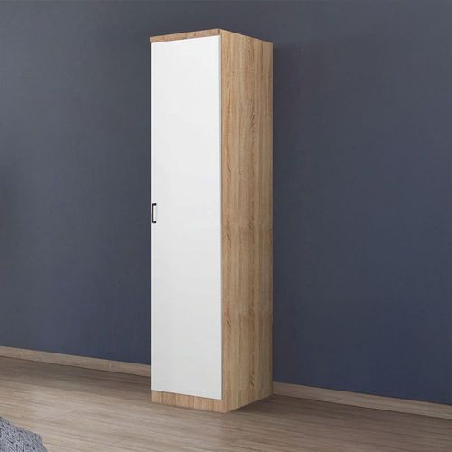 Rauch Celle Super 47cm 1 RH Door Wardrobe - Sonoma Oak and Alpine White