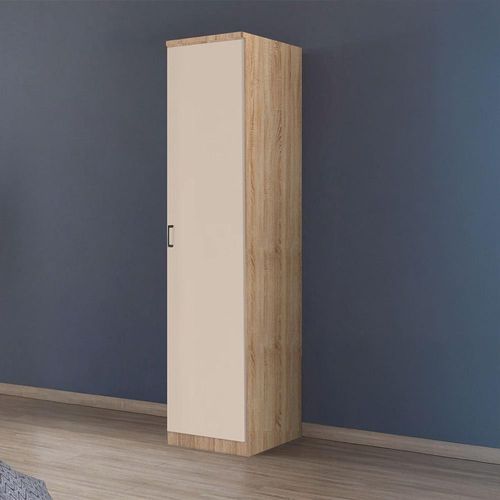 Rauch Celle Super 47cm 1 RH Door Wardrobe - Sonoma Oak and Champagne