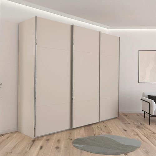 Rauch Contido 271cm 3 Door Sliding Wardrobe with Extras - Champagne