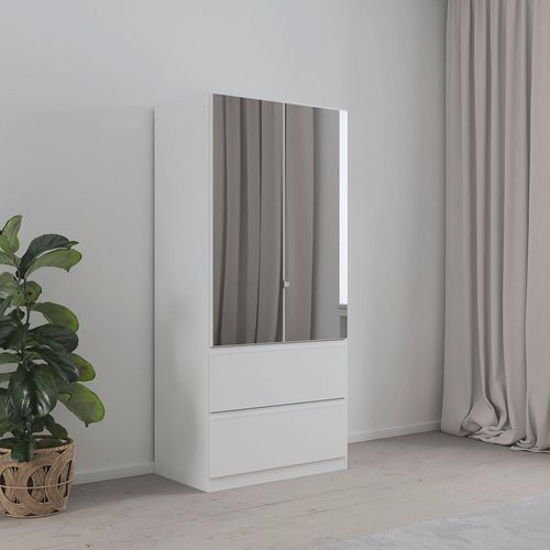 Rauch Costa 91cm 2 Door Combi Wardrobe - Alpine White