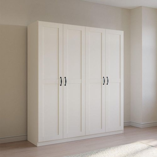 Rauch Cottage 181cm 4 Door Wardrobe - Alpine White