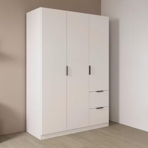 Rauch Ella 136cm 3 Door Wardrobe with Drawer - Alpine White