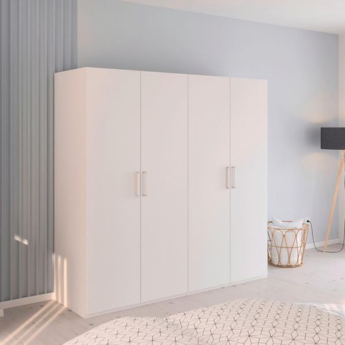 Rauch Evelyn 201cm 4 Door Wardrobe - H 197cm - Alpine White