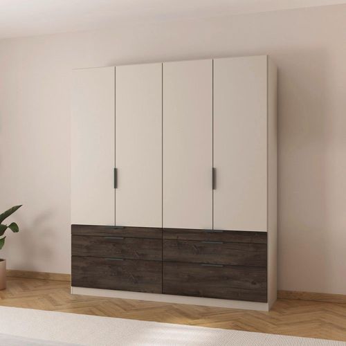Rauch Koda 181cm 4 Door Wardrobe with Drawers - Champagne